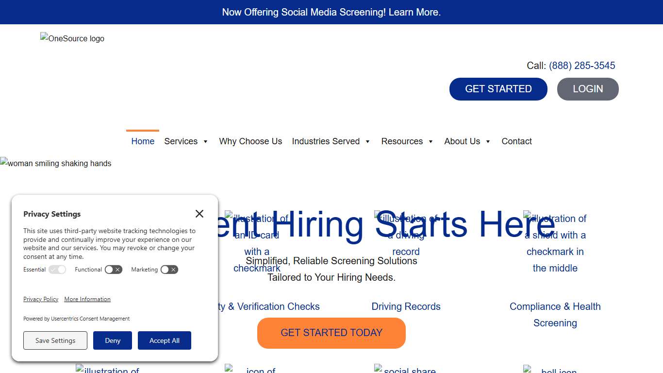 OneSource Screening - Fast & Reliable Background Screening Services